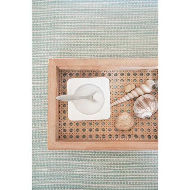 Anaya Acrylic Striped Rectangle Placemat
