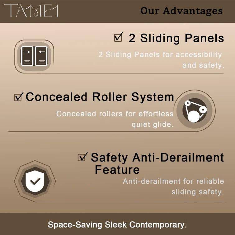 60'' - W x 60'' H Door Semi-Frameless Tub Door with