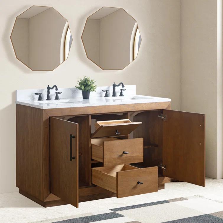 60" Double Bathroom Vanity Set with Top