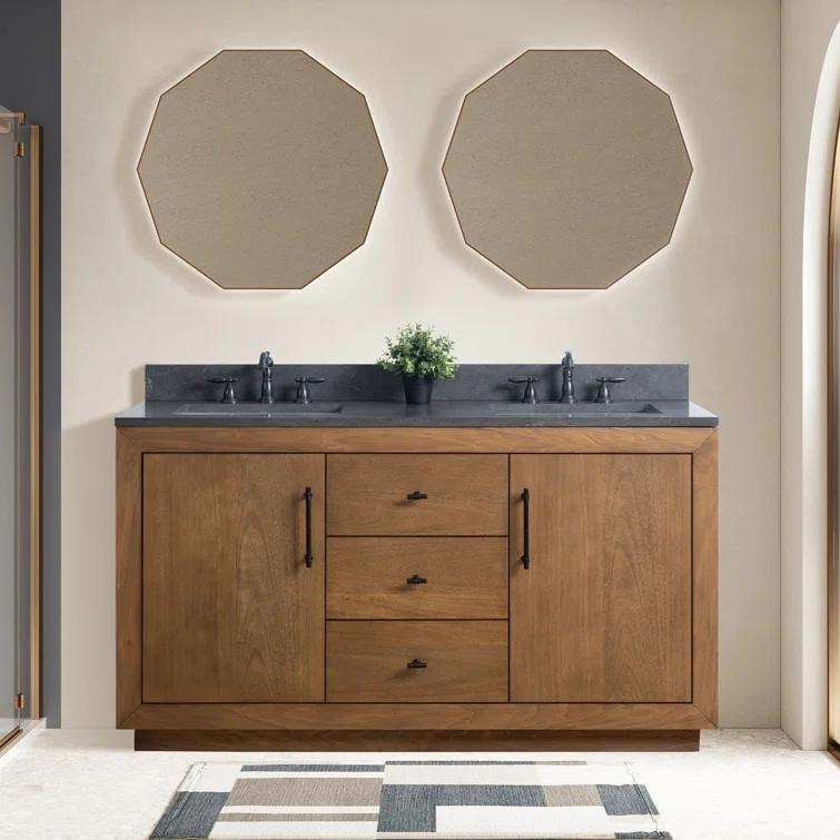60" Double Bathroom Vanity Set with Top