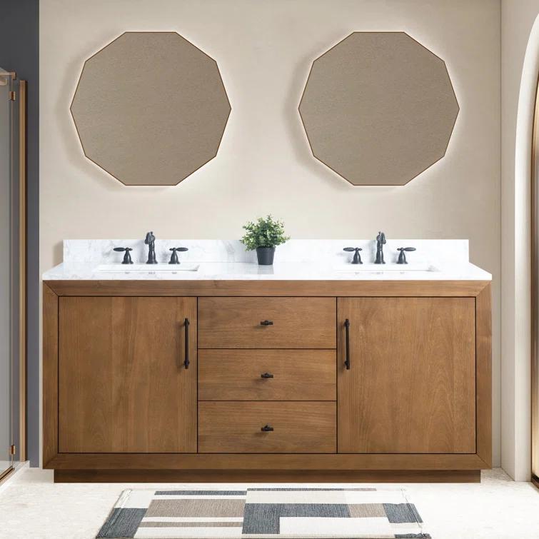72" Free Standing Double Bathroom Vanity