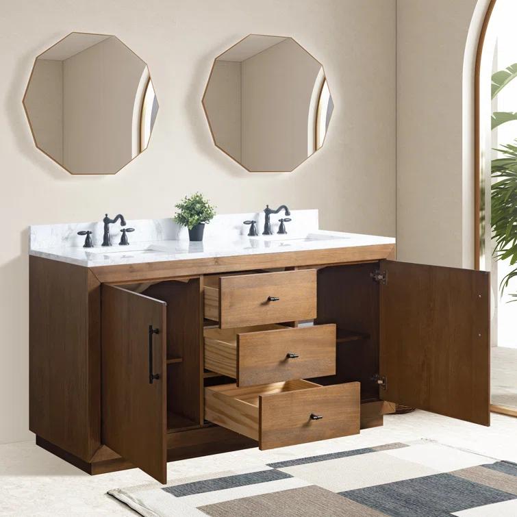 72" Free Standing Double Bathroom Vanity