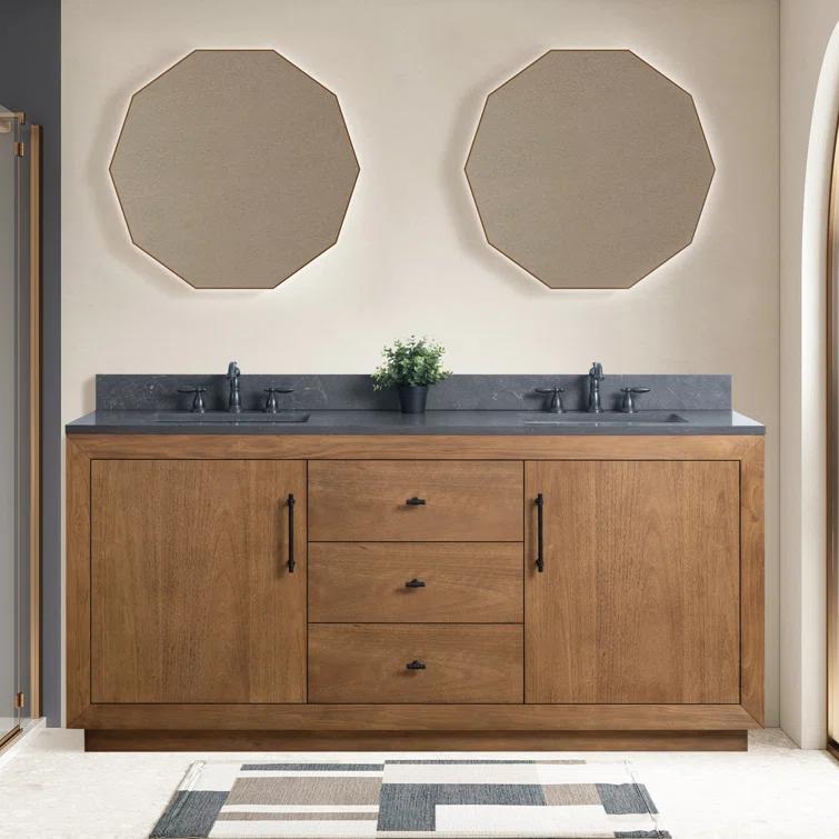 72" Free Standing Double Bathroom Vanity