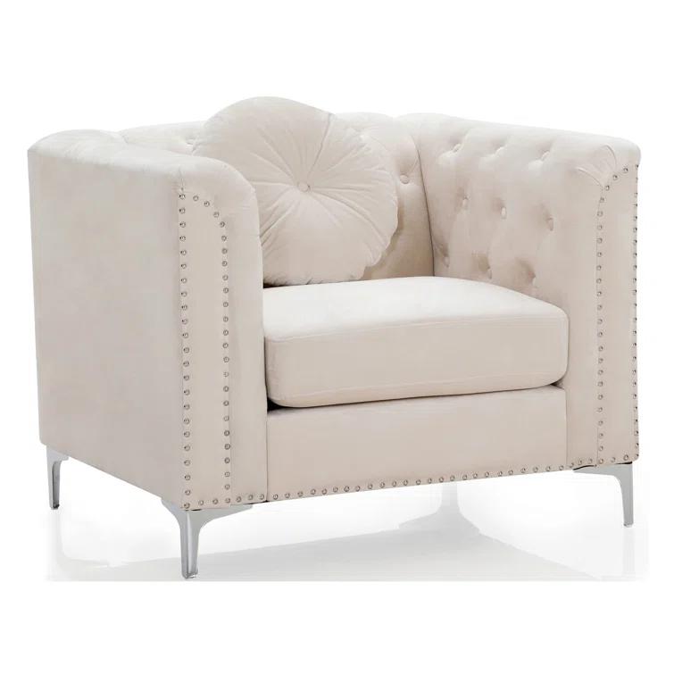 Soho Velvet Chesterfield Chair