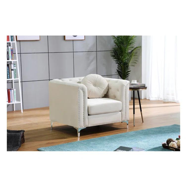 Soho Velvet Chesterfield Chair