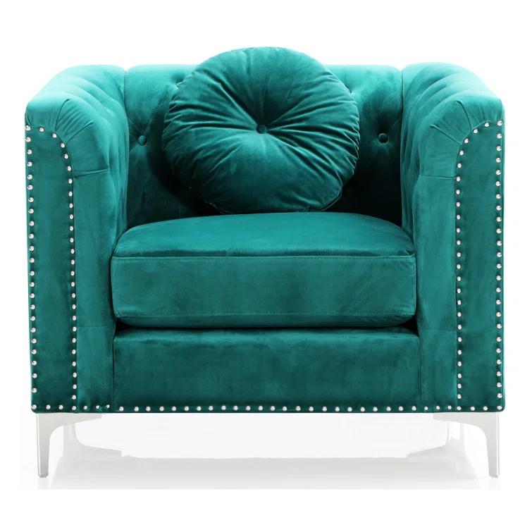 Soho Velvet Chesterfield Chair