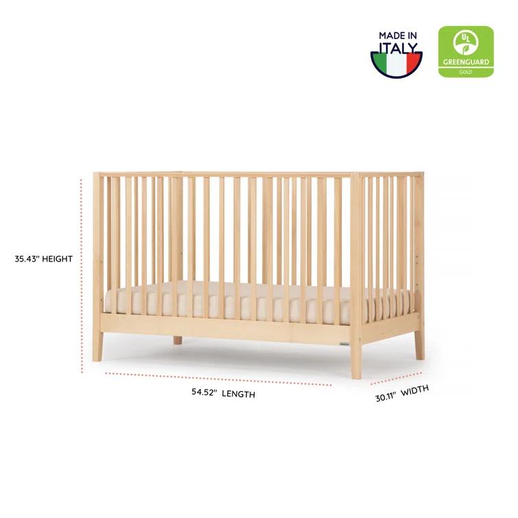 Lala Greenguard Gold Certified 3 -in-1 Convertible Crib
