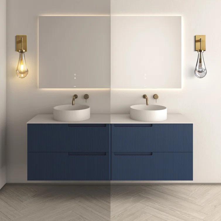 17 Stories Raindrop Thick Crystal Arm Wall Sconce (Set of 2)