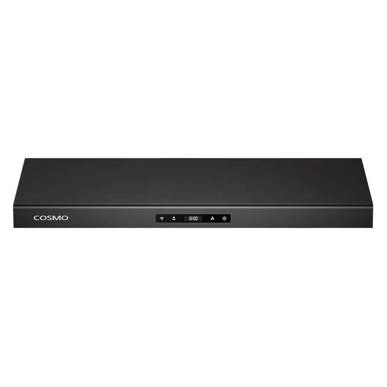Cosmo 30 in. Haven Collection Ducted Under Cabinet Range Hood, Touch Controls, LED Lights, Permanent Filters in Matte Black