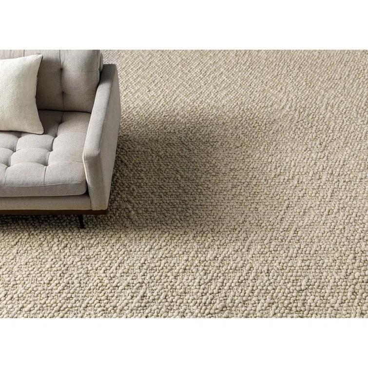 Kenyon Handmade Tufted Wool Beige Rug