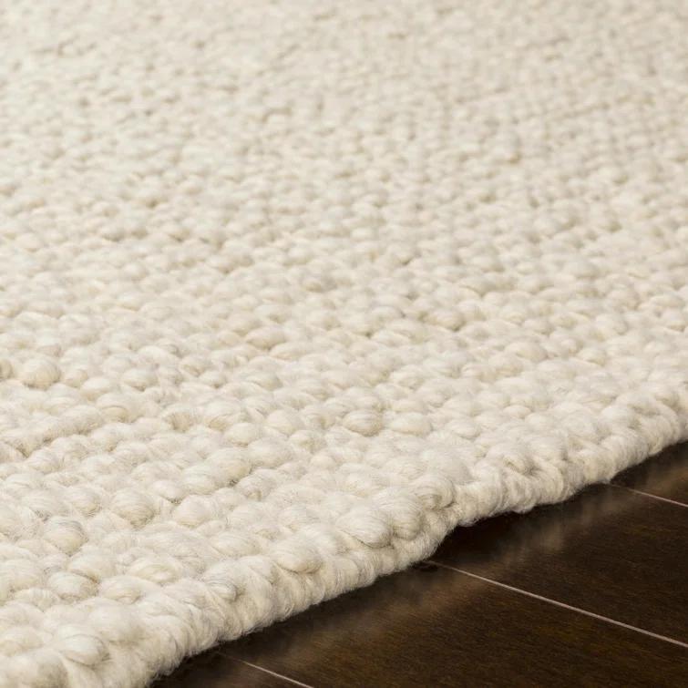 Kenyon Handmade Tufted Wool Beige Rug