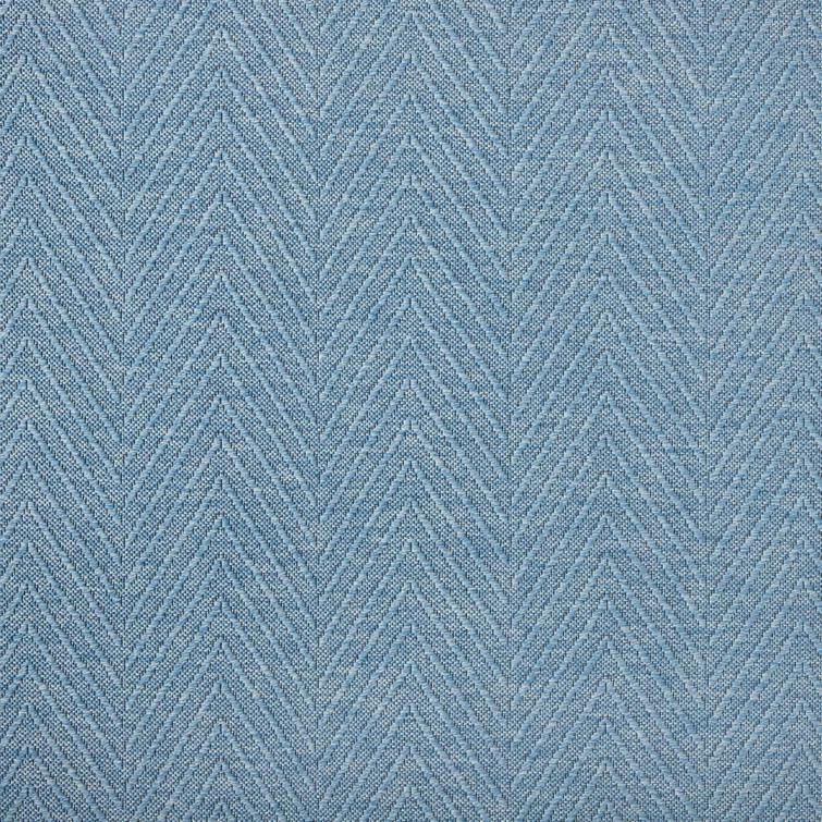TOWN & COUNTRY BASICS Pax Herringbone Textured Solid Machine Washable Area Rug Blue