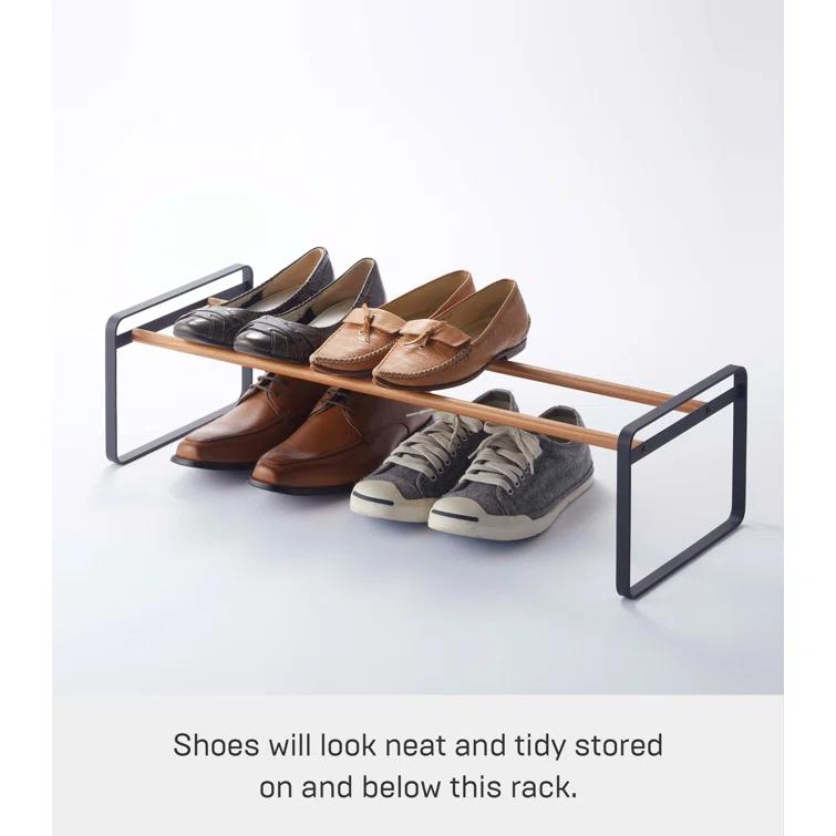 Yamazaki Home Shoe Rack, Steel, Expandable, Stackable
