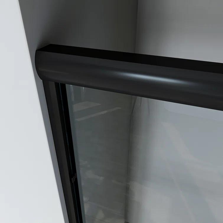 60'' - W x 72'' H Door Semi-Frameless Shower Door with Two Handles