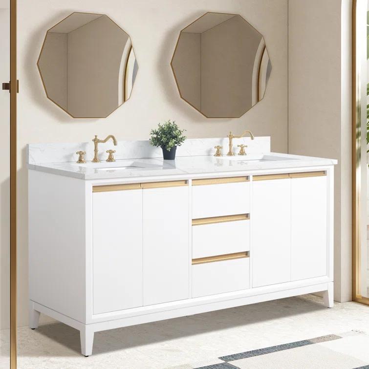 72 Double Bathroom Vanity with Top