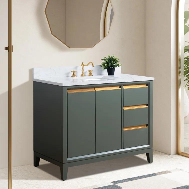 42 Single Bathroom Vanity with Top