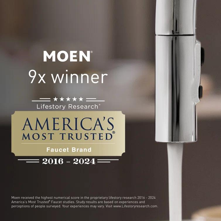 Moen Traditional Wall Mount Swing Arm Folding Pot Filler Kitchen Faucet