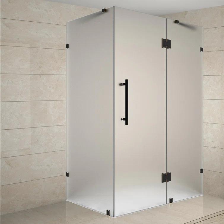 Aston Avalux 37" x 72" Rectangle Hinged Shower Enclosure SEN987F-CH-3734-10