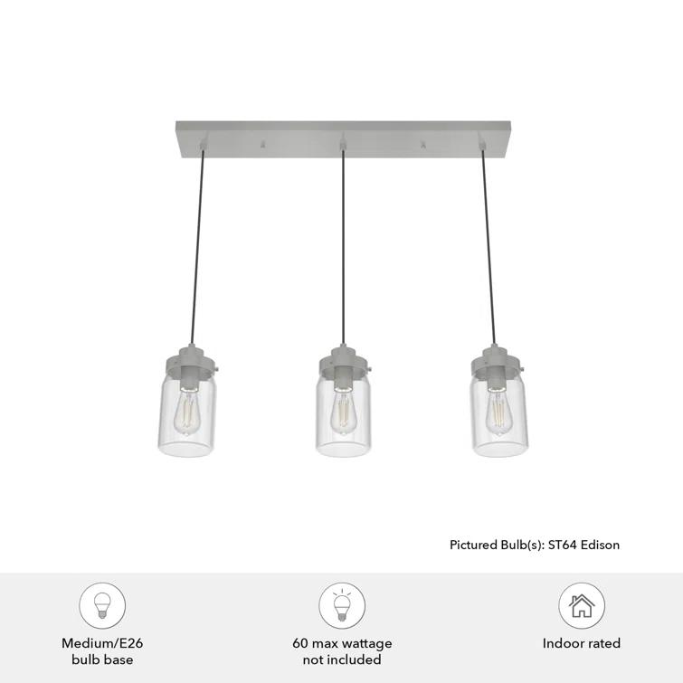 Devon Park 3 - Light Kitchen Island Linear Pendant