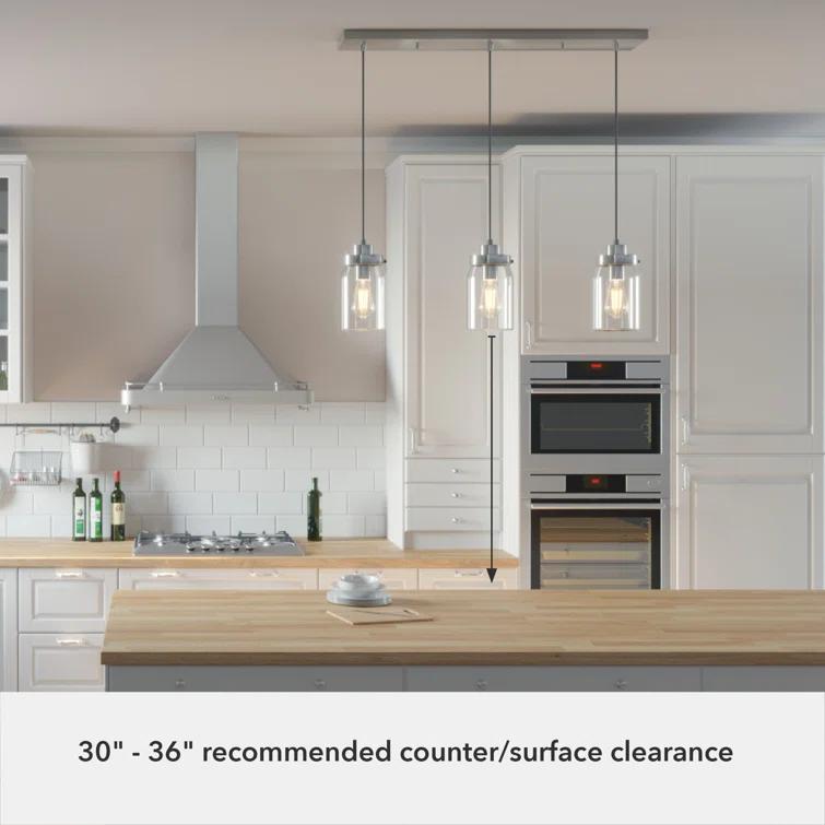 Devon Park 3 - Light Kitchen Island Linear Pendant