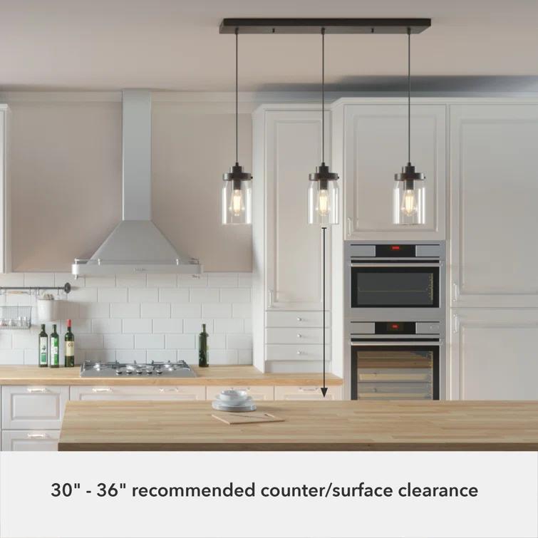 Devon Park 3 - Light Kitchen Island Linear Pendant
