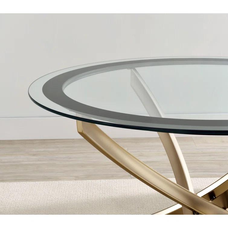 Brooke Glass Top End Table