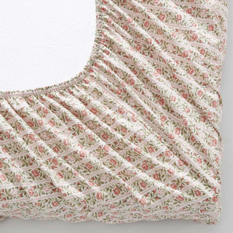 Laura Ashley Laura Ashley Printed Cotton Percale Sheet Set