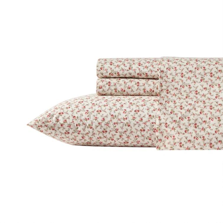 Laura Ashley Laura Ashley Printed Cotton Percale Sheet Set