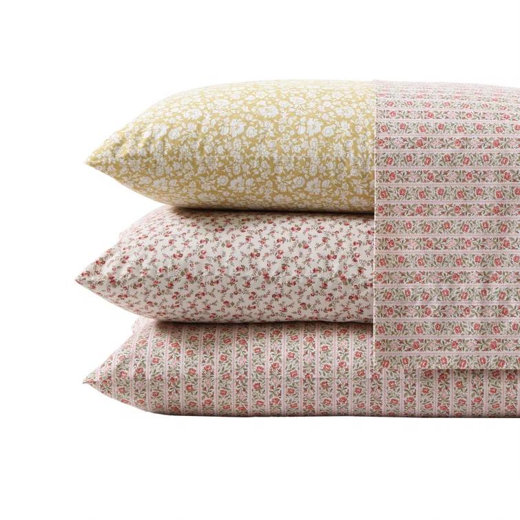 Laura Ashley Laura Ashley Printed Cotton Percale Sheet Set