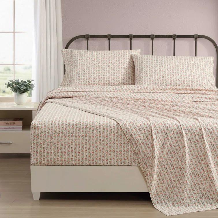 Laura Ashley Laura Ashley Printed Cotton Percale Sheet Set