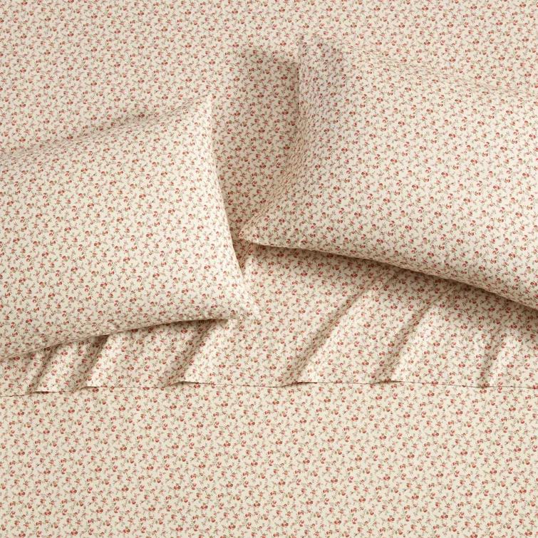 Laura Ashley Laura Ashley Printed Cotton Percale Sheet Set