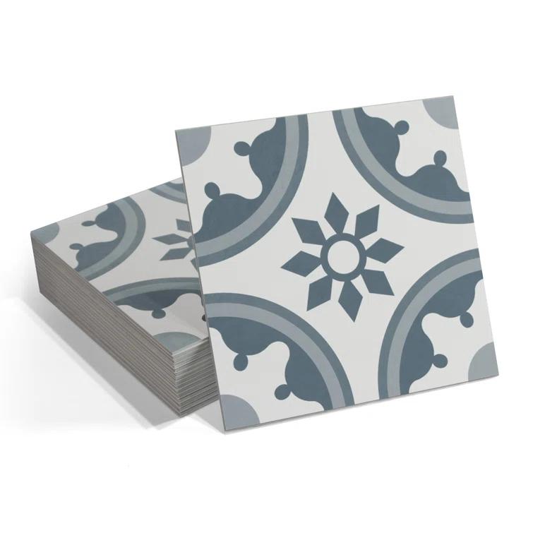 Sunwings 9'' x 9'' x 4mm SPC Peel & Stick Floor Tile Luxury Vinyl Flooring