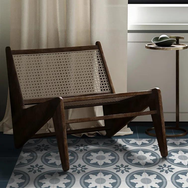 Sunwings 9'' x 9'' x 4mm SPC Peel & Stick Floor Tile Luxury Vinyl Flooring