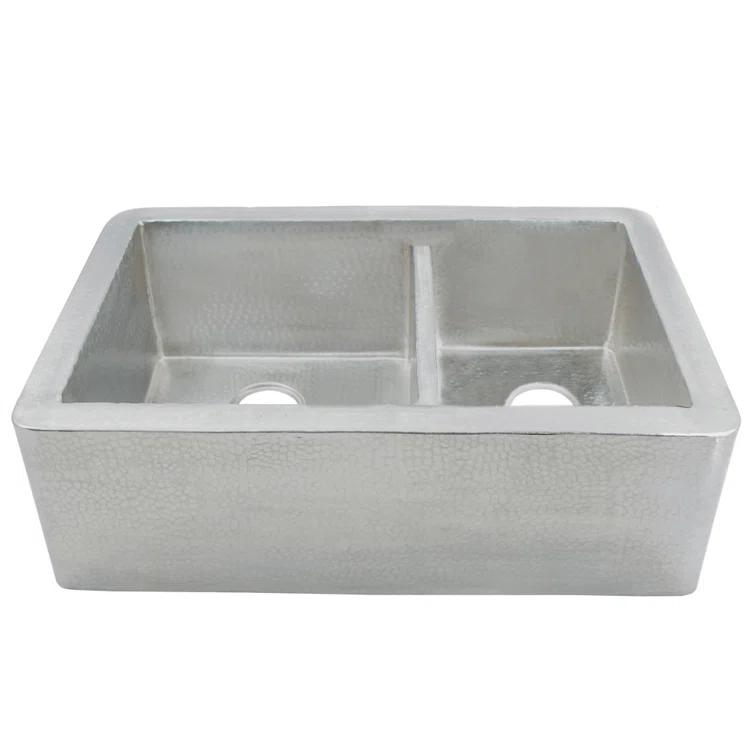 33" L x 22" W Double Basin Dual Mount Kitchen Sink