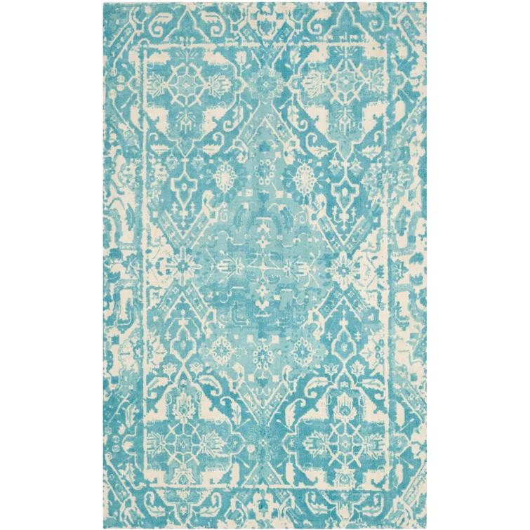 Restoration Vintage Hand Tufted Wool Oriental Rug
