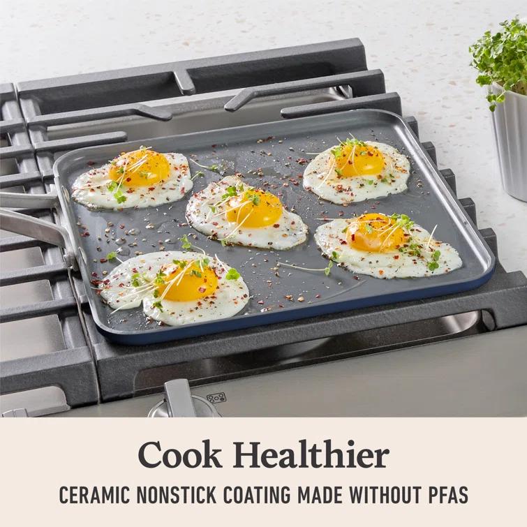 Calphalon Calphalon  Premier Ceramic Nonstick 11" Square Griddle, Mushroom Gray