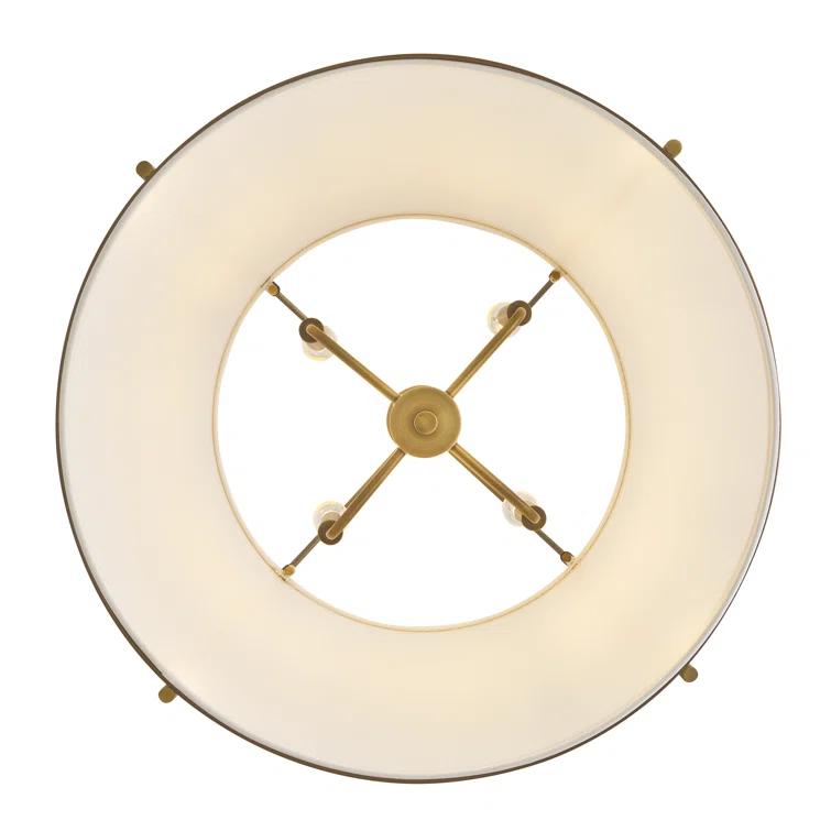 Hinkley Clarke Drum Two-Tone Chandelier Pendant