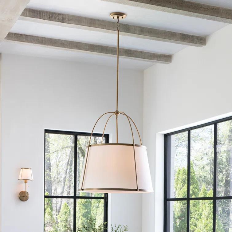 Hinkley Clarke Drum Two-Tone Chandelier Pendant