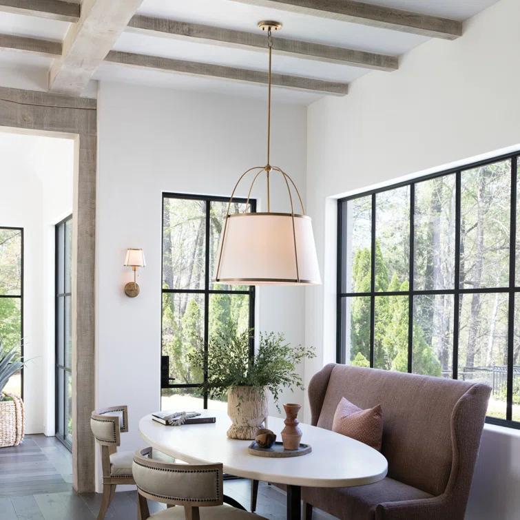 Hinkley Clarke Drum Two-Tone Chandelier Pendant