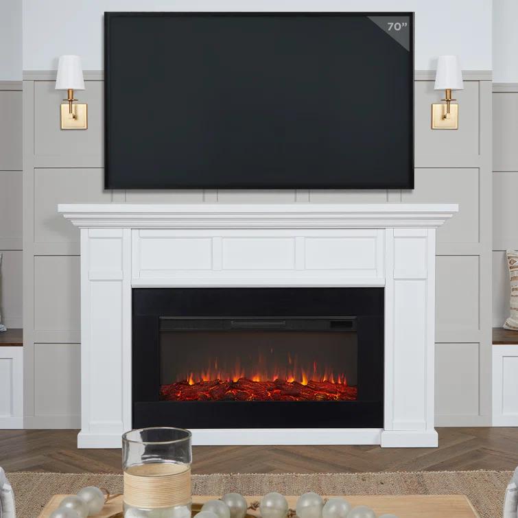 Alcott 75" Landscape Electric Fireplace by Real Flame