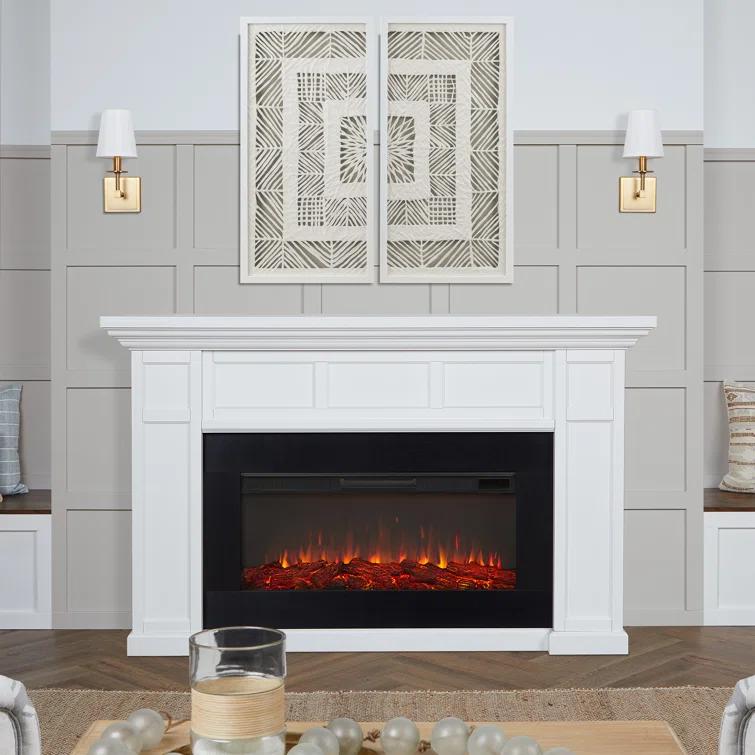 Alcott 75" Landscape Electric Fireplace by Real Flame