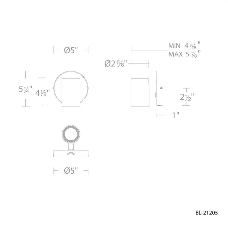 Kepler Single Light Glass Dimmable LED Spotlight