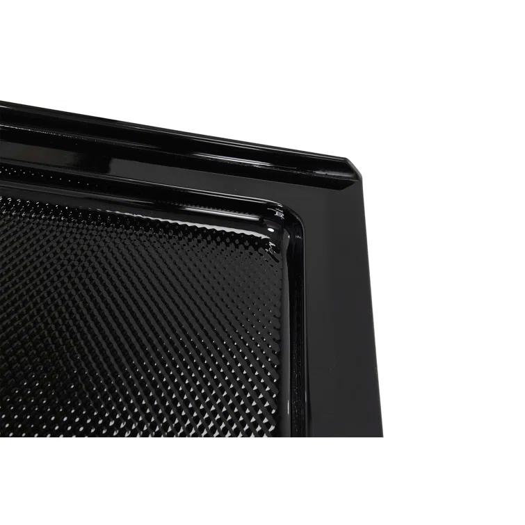 Streamline Bath NT-2151-36BL-RH Streamline NT-2151-36BL-RH 36 in. x 36 in. Corner Acrylic Shower Base in Glossy Black with Right Hand Drain, Drain Included