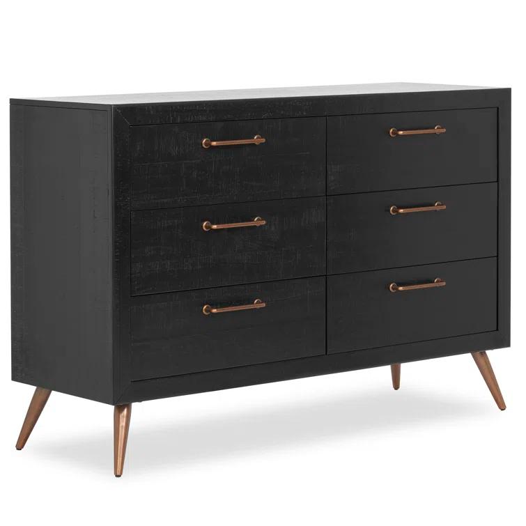 Stilnovo Solid Wood 18'' W 6 - Drawer Dresser