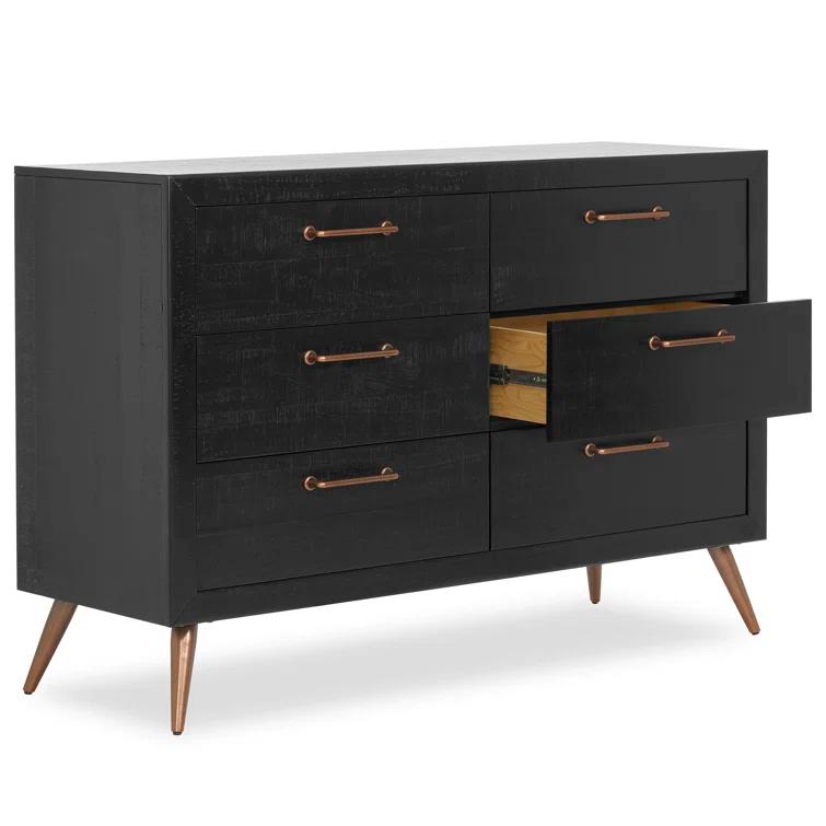 Stilnovo Solid Wood 18'' W 6 - Drawer Dresser