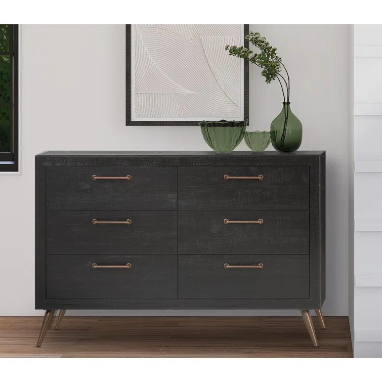 Stilnovo Solid Wood 18'' W 6 - Drawer Dresser