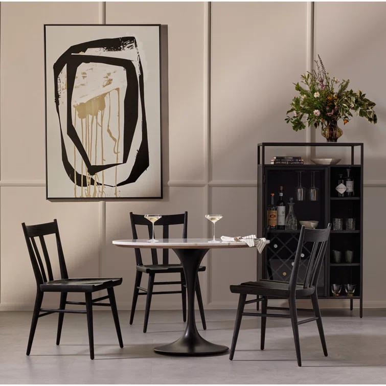 Gregory Dining Chair, Black Oak