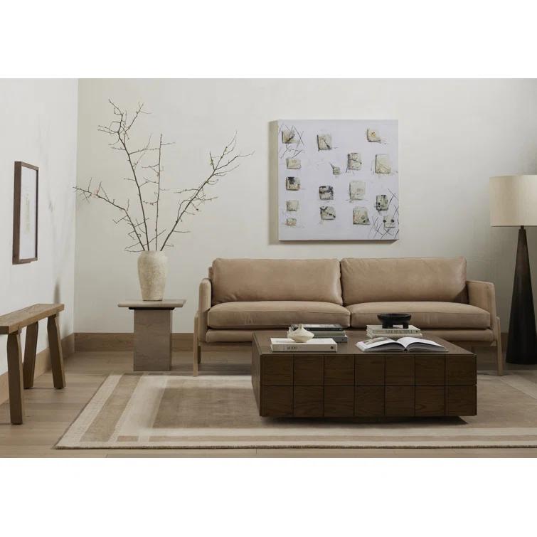 Viviana 84'' Genuine Leather Sofa