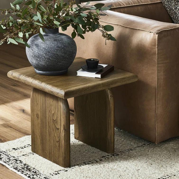 Aged Drift Mindi Square Solid Wood End Table