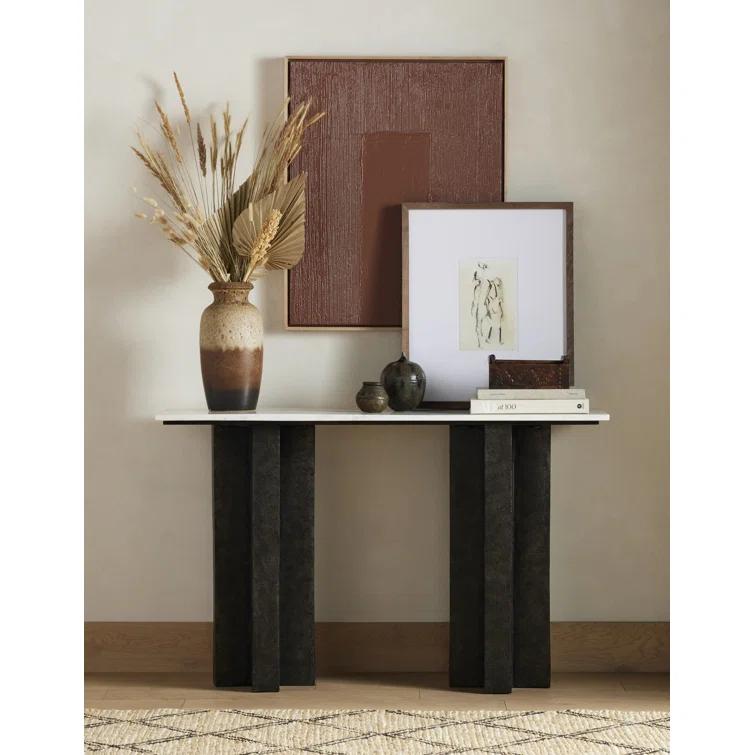 Alfred Console Table - Black Marble
